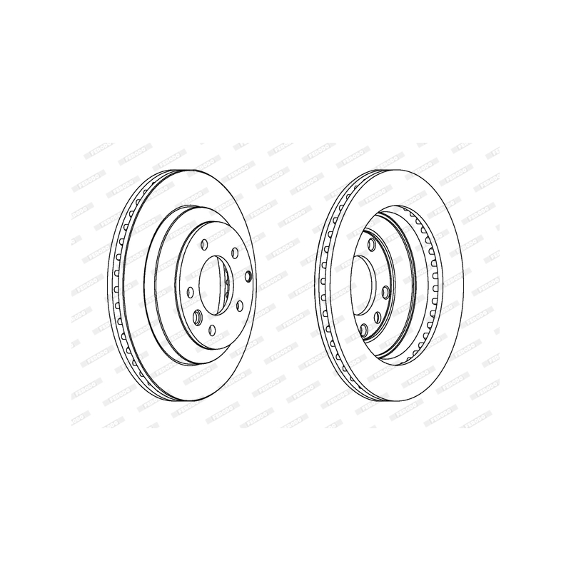 Disco freno asse posteriore - FERODO