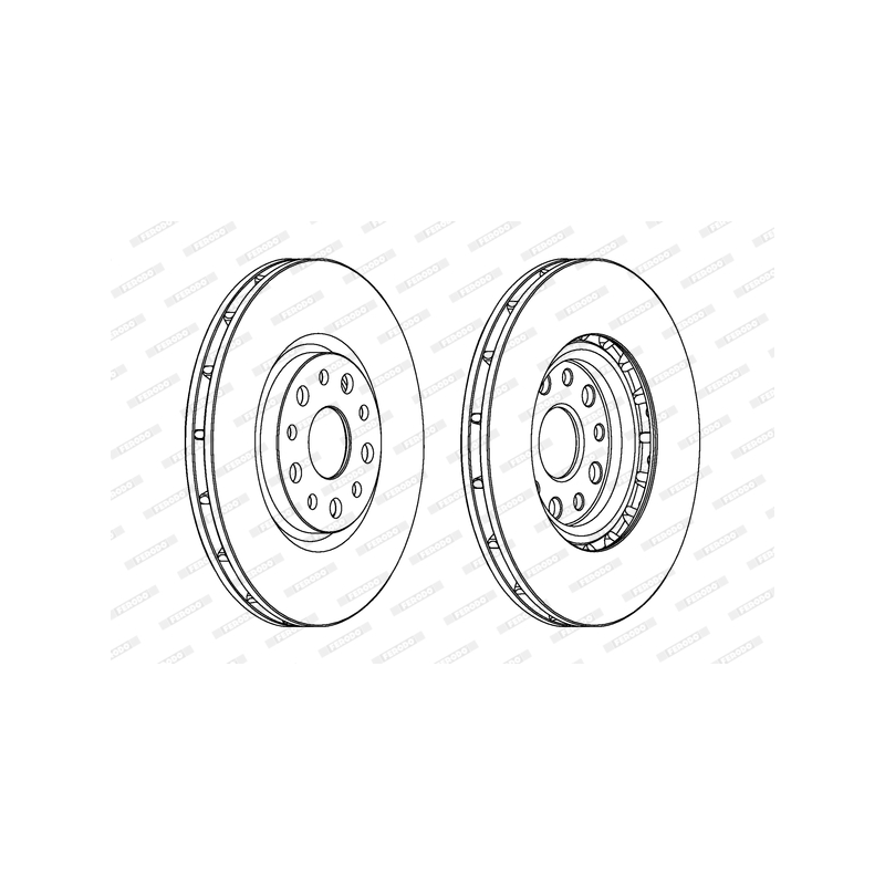 Disco freno asse anteriore - FERODO
