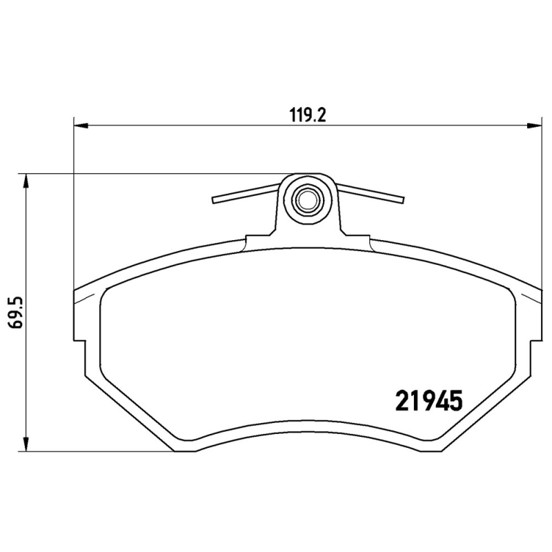 Pastiglie freno asse anteriore - BREMBO