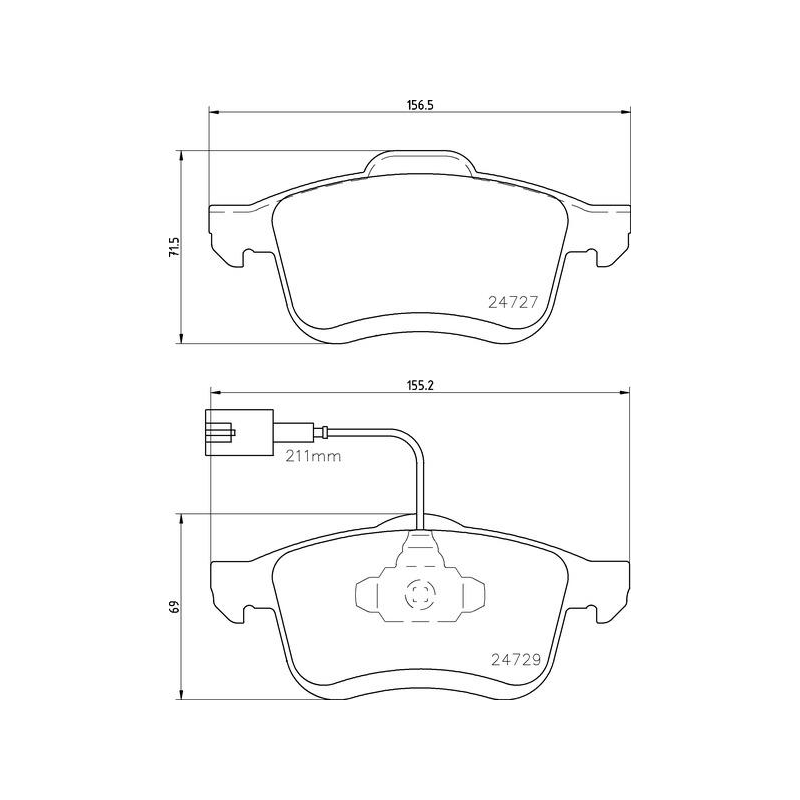Pastiglie freno asse anteriore - BREMBO