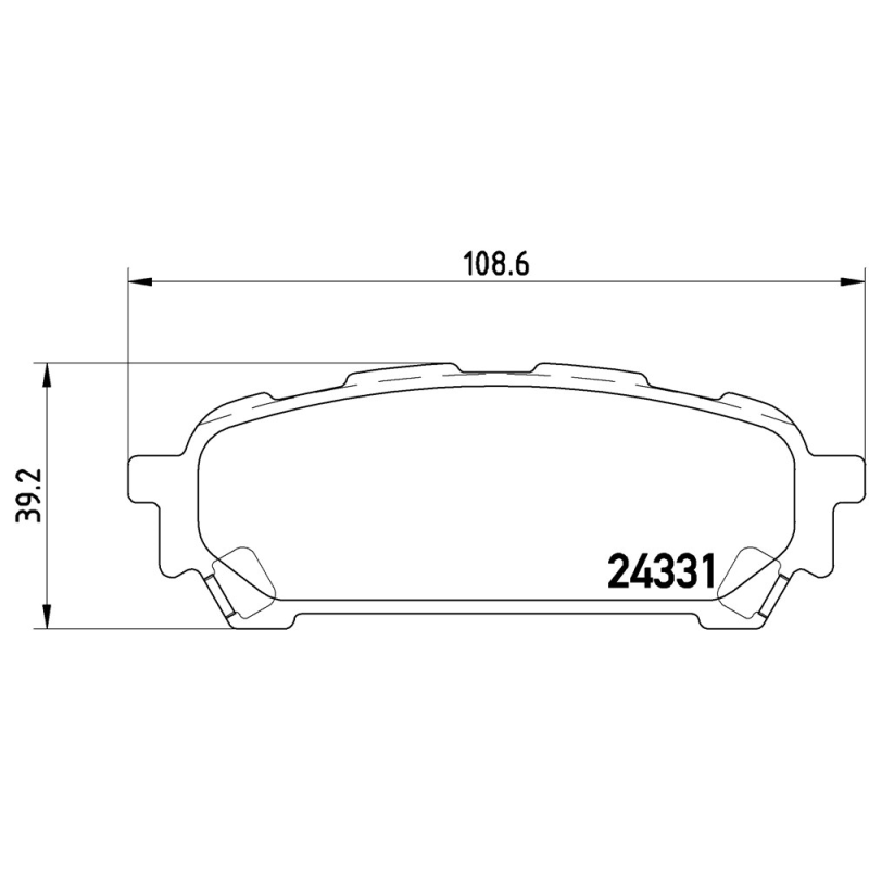 Pastiglie freno asse posteriore - BREMBO