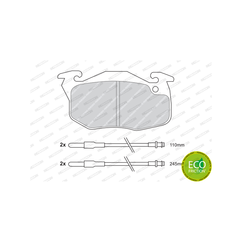 Pastiglie freno asse anteriore - FERODO