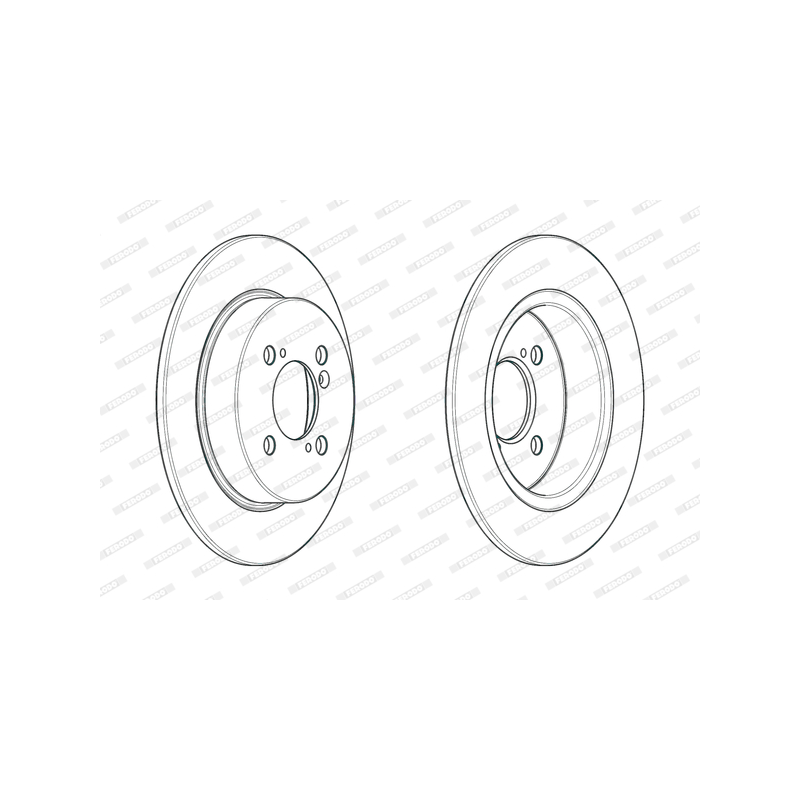 Disco freno asse posteriore - FERODO