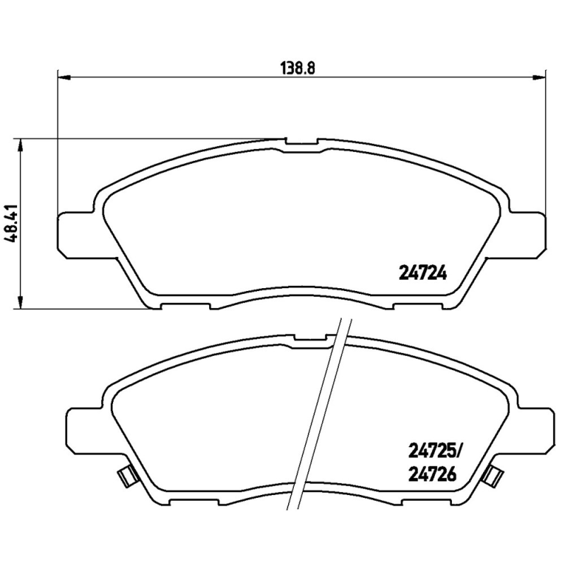 Pastiglie freno asse anteriore - BREMBO