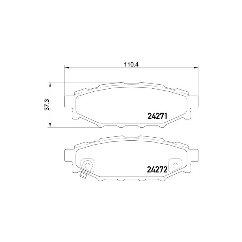 Pastiglie freno asse posteriore - BREMBO