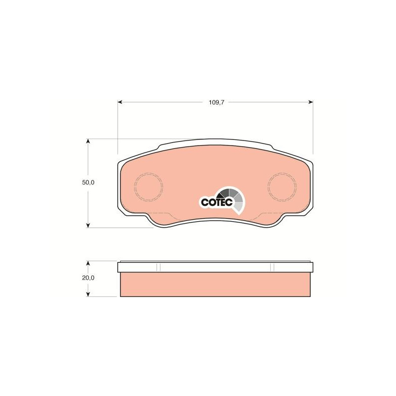 Pastiglie freno asse posteriore - TRW