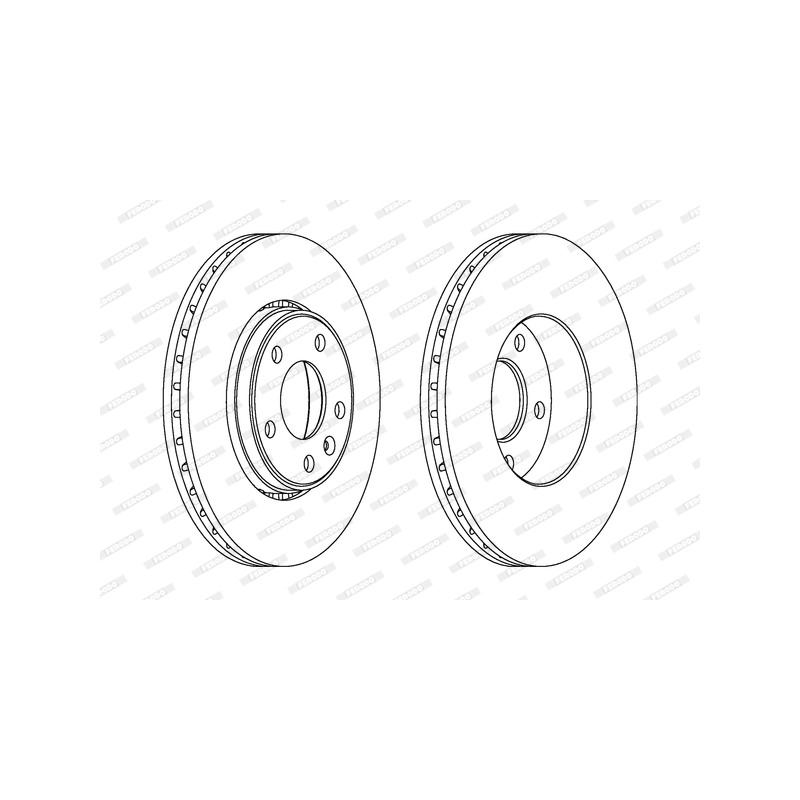 Disco freno asse anteriore - FERODO