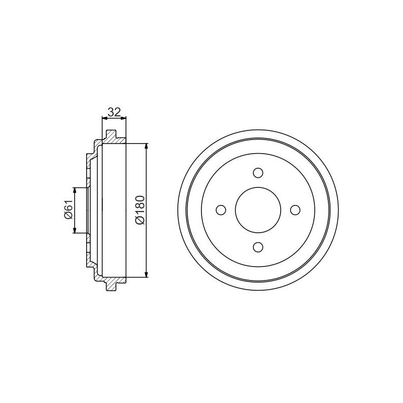 Tamburo freno - BOSCH