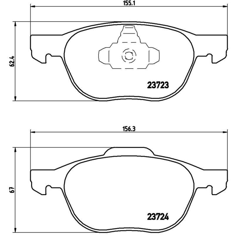 Pastiglie freno asse anteriore - BREMBO