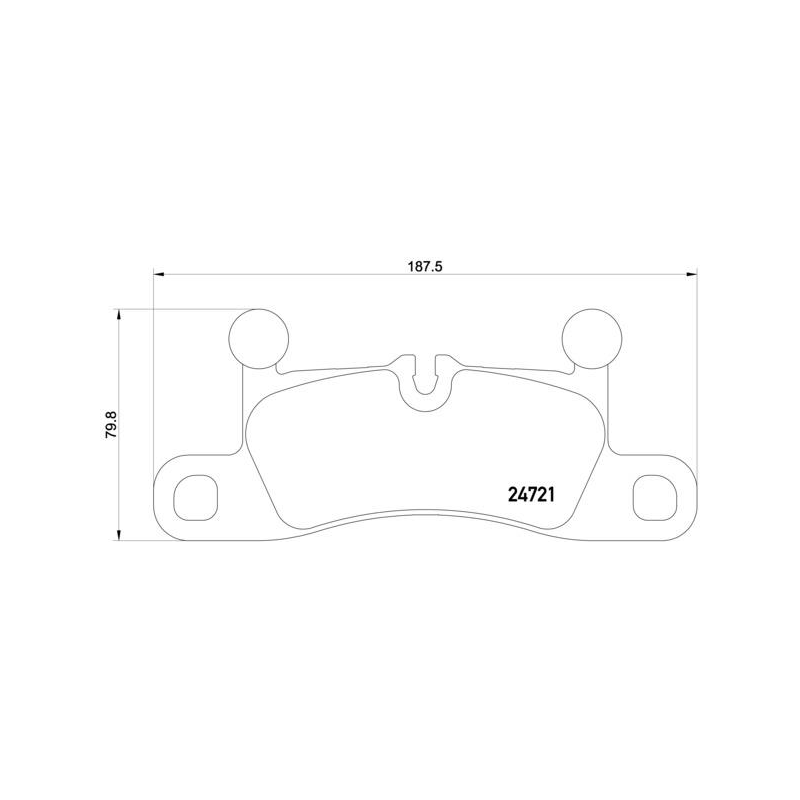 Pastiglie freno asse posteriore - BREMBO