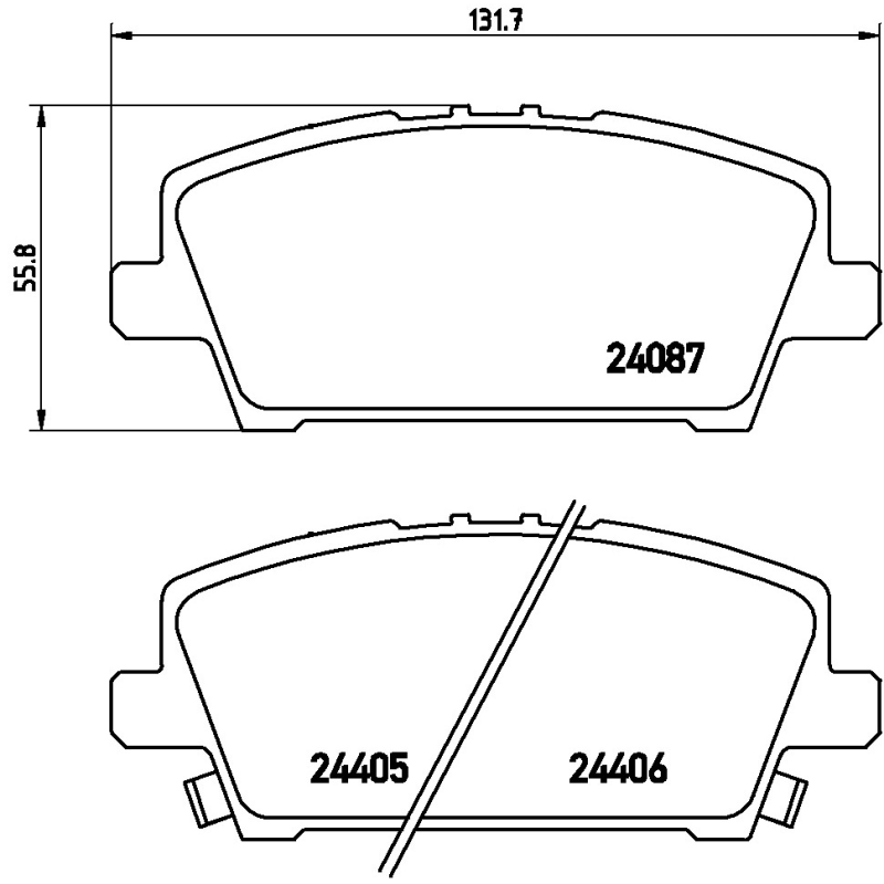 Pastiglie freno asse anteriore - BREMBO