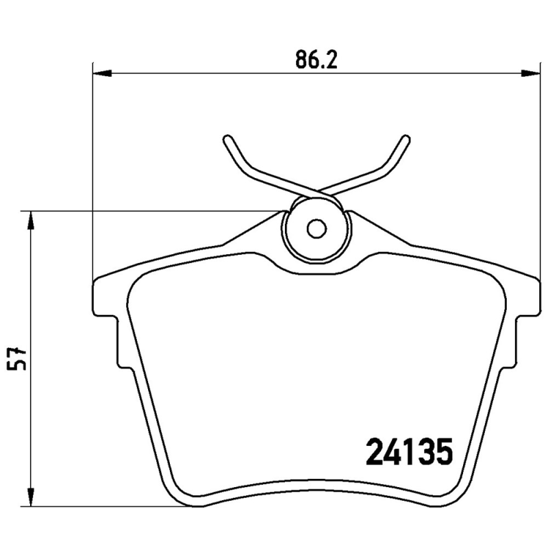 Pastiglie freno asse posteriore - BREMBO