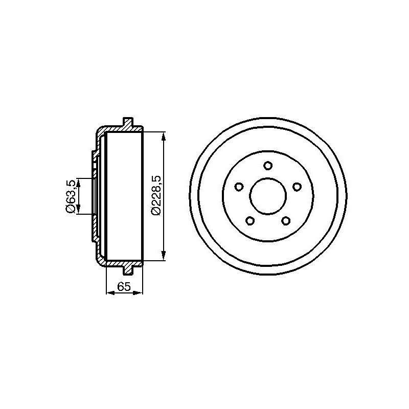 Tamburo freno - BOSCH