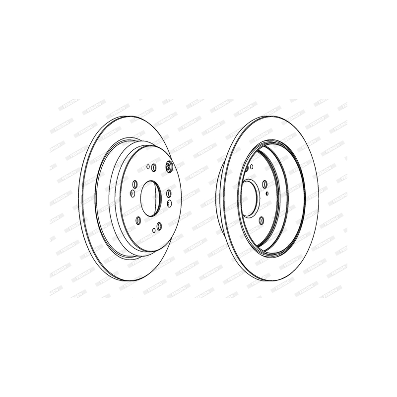 Disco freno asse posteriore - FERODO