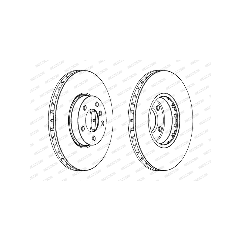 Disco freno asse anteriore - FERODO