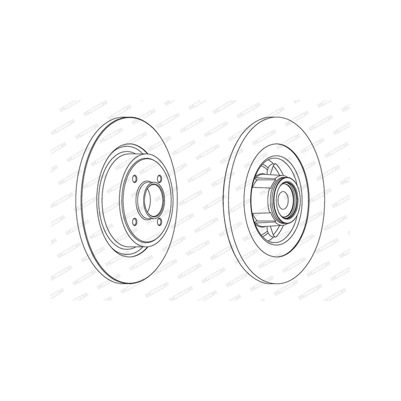 Disco freno asse posteriore - FERODO