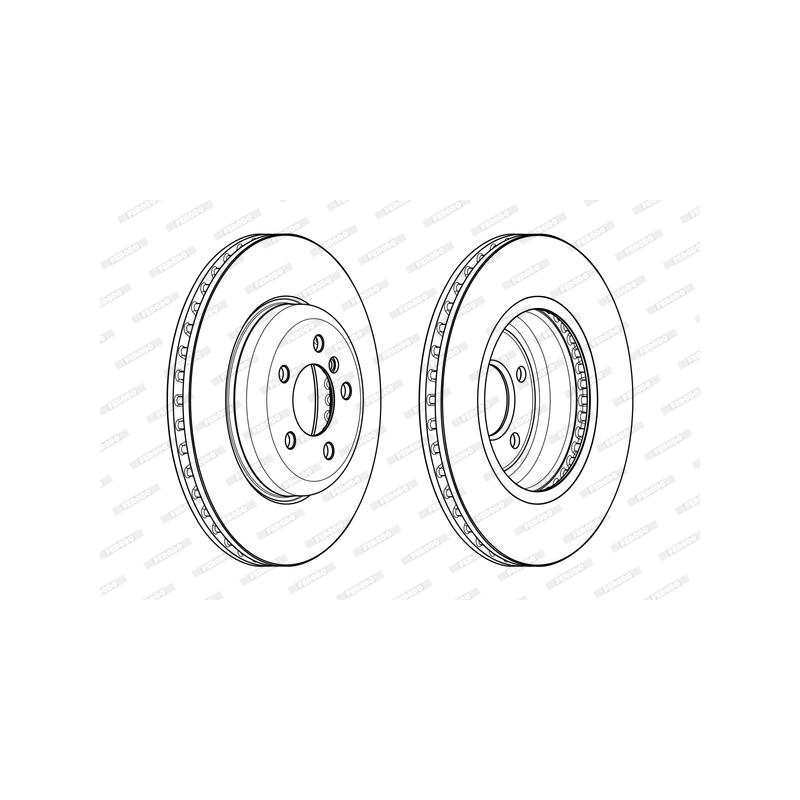 Disco freno asse anteriore - FERODO