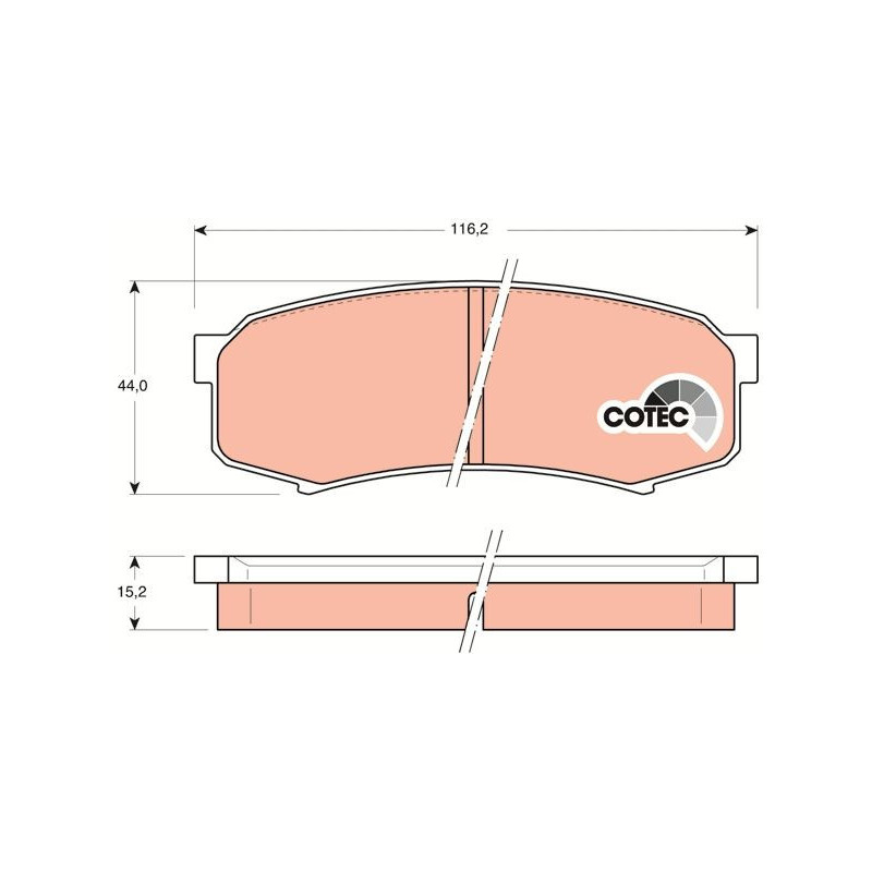 Pastiglie freno asse posteriore - TRW