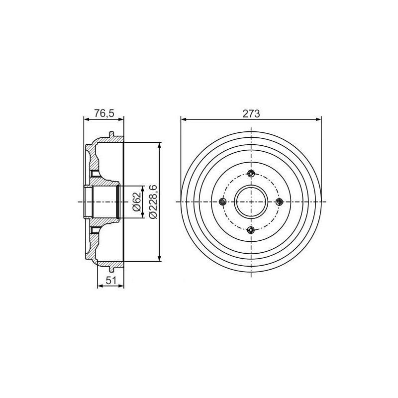 Tamburo freno - BOSCH