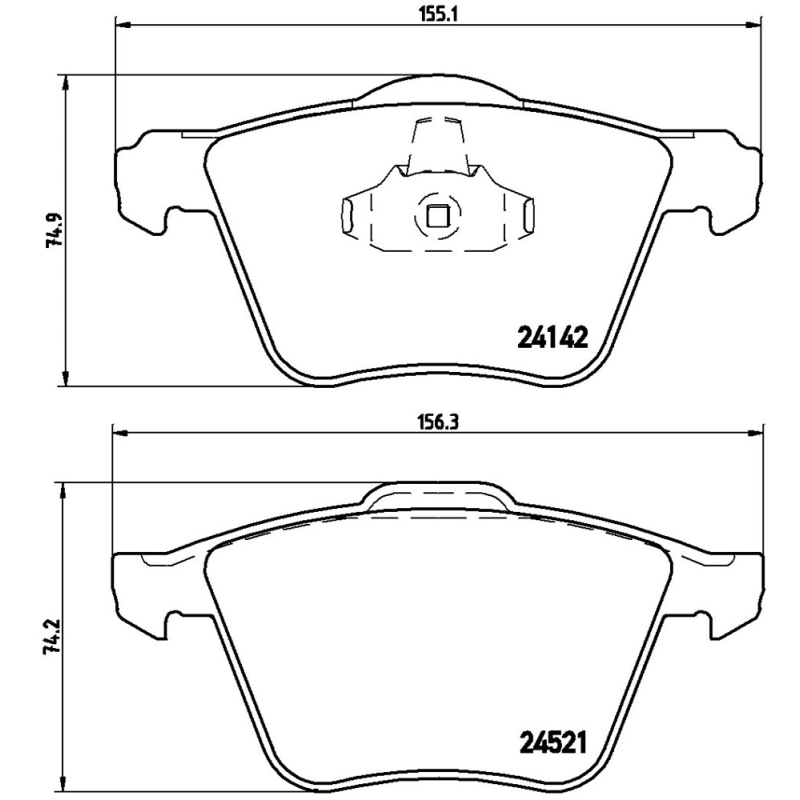 Pastiglie freno asse anteriore - BREMBO