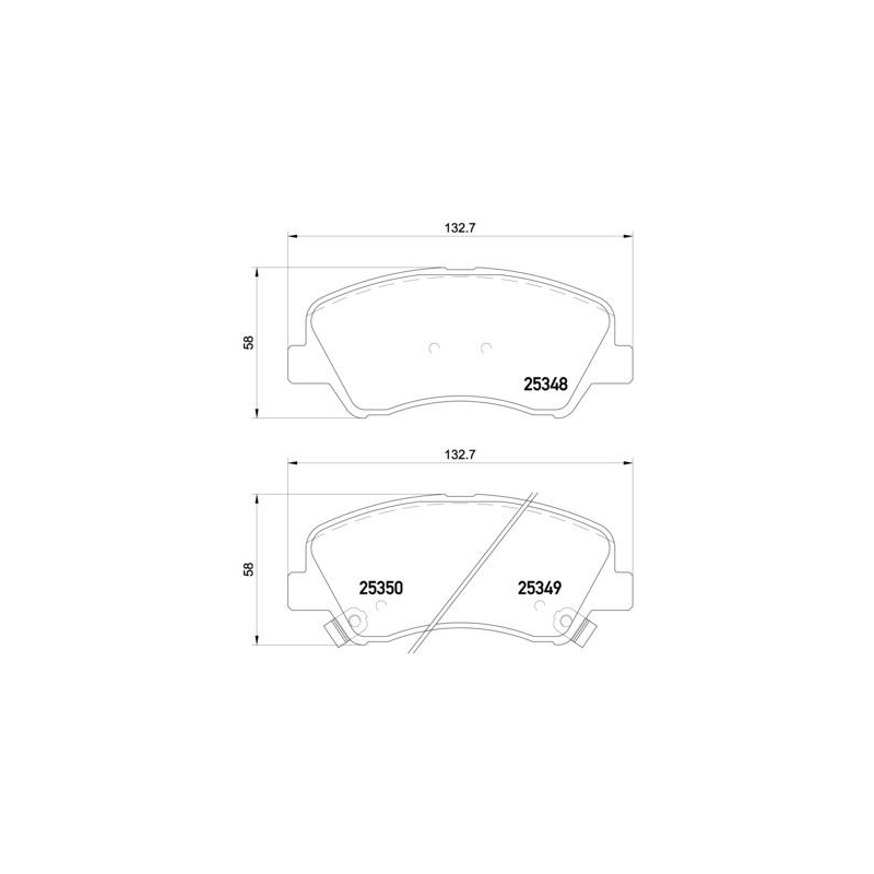 Pastiglie freno asse anteriore - BREMBO