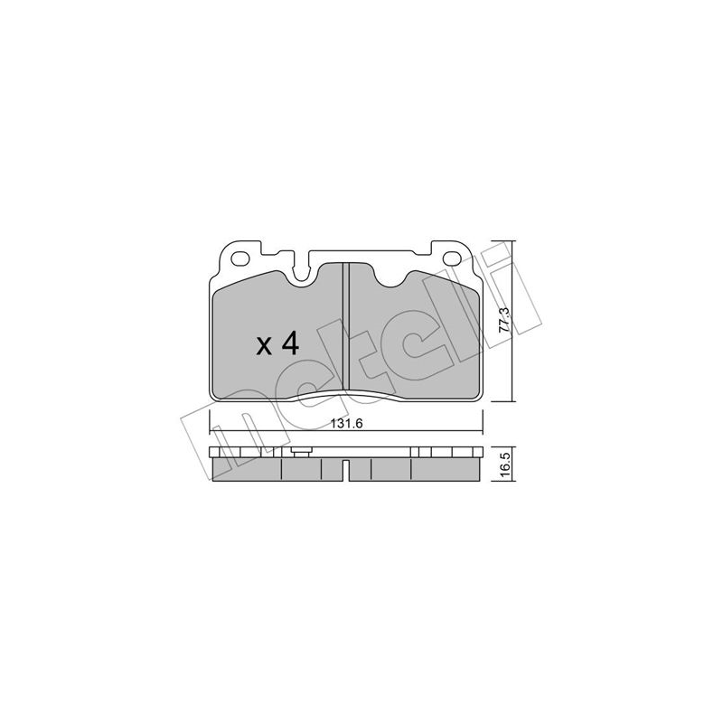 Pastiglie freno asse anteriore - METELLI