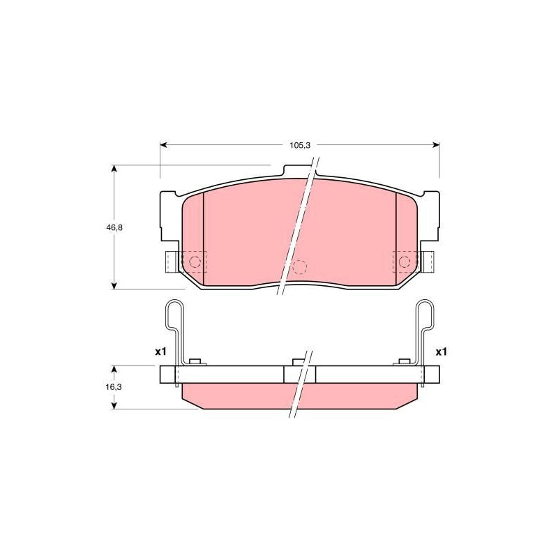 Pastiglie freno asse posteriore - TRW