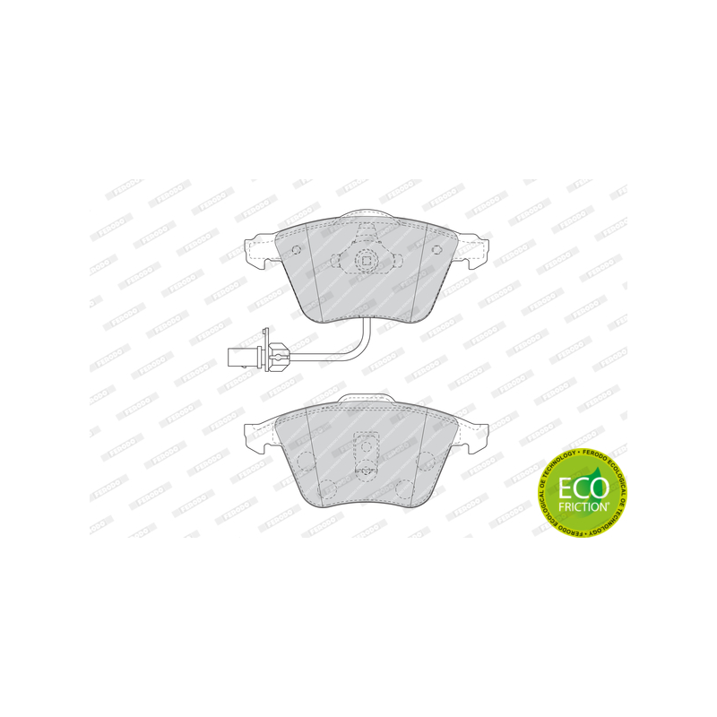 Pastiglie freno asse anteriore - FERODO