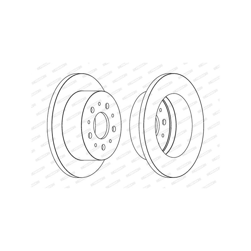 Disco freno asse posteriore - FERODO