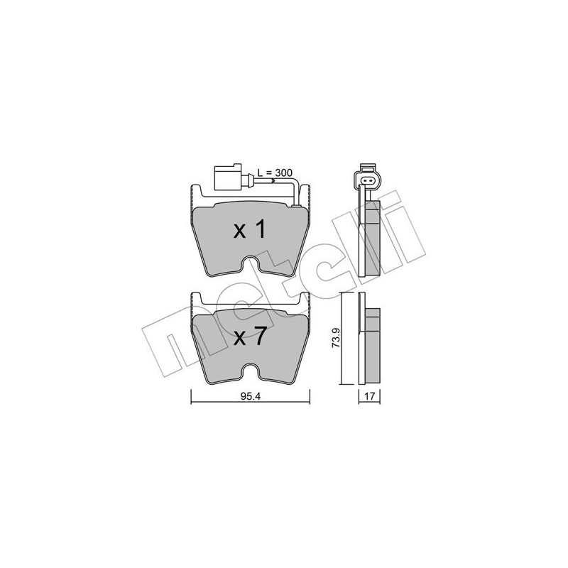 Pastiglie freno asse anteriore - METELLI
