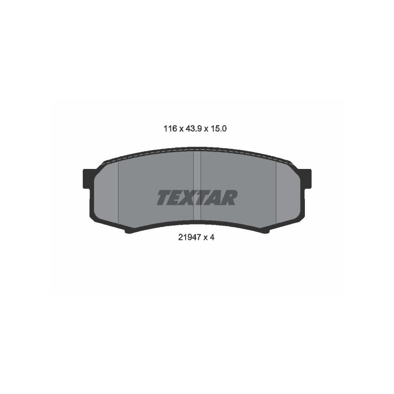 Pastiglie freno asse posteriore - TEXTAR
