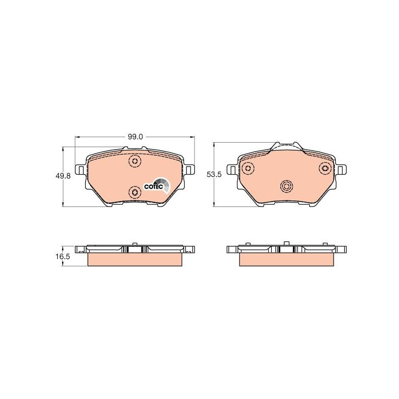 Pastiglie freno asse posteriore - TRW