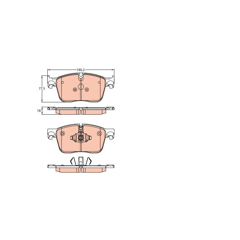 Pastiglie freno asse anteriore - TRW