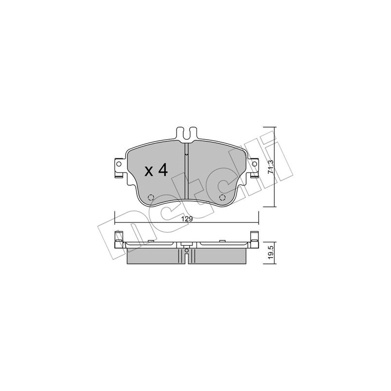 Pastiglie freno asse anteriore - METELLI