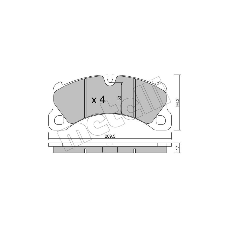 Pastiglie freno asse anteriore - METELLI
