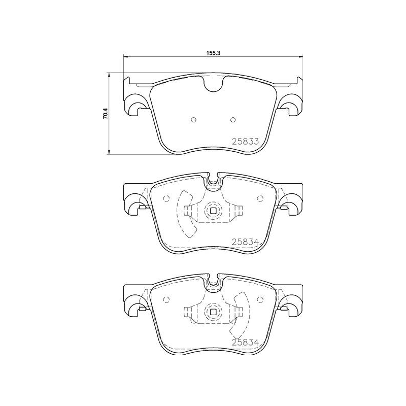 Pastiglie freno asse anteriore - BREMBO