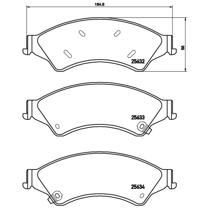 Pastiglie freno asse anteriore - BREMBO