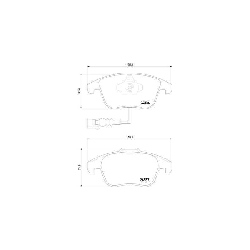 Pastiglie freno asse anteriore - BREMBO