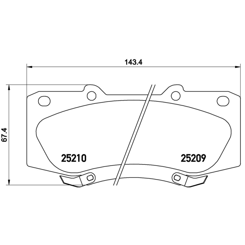 Pastiglie freno asse posteriore - BREMBO