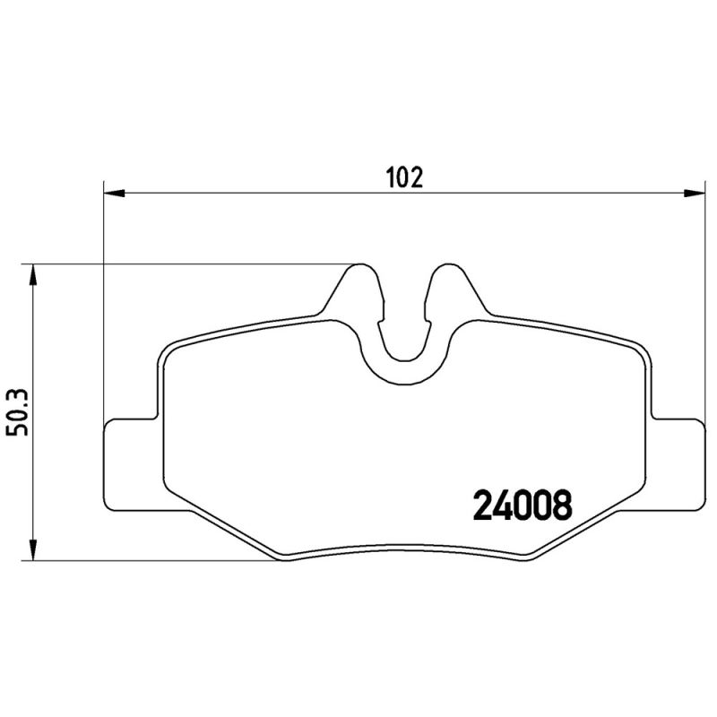 Pastiglie freno asse posteriore - BREMBO
