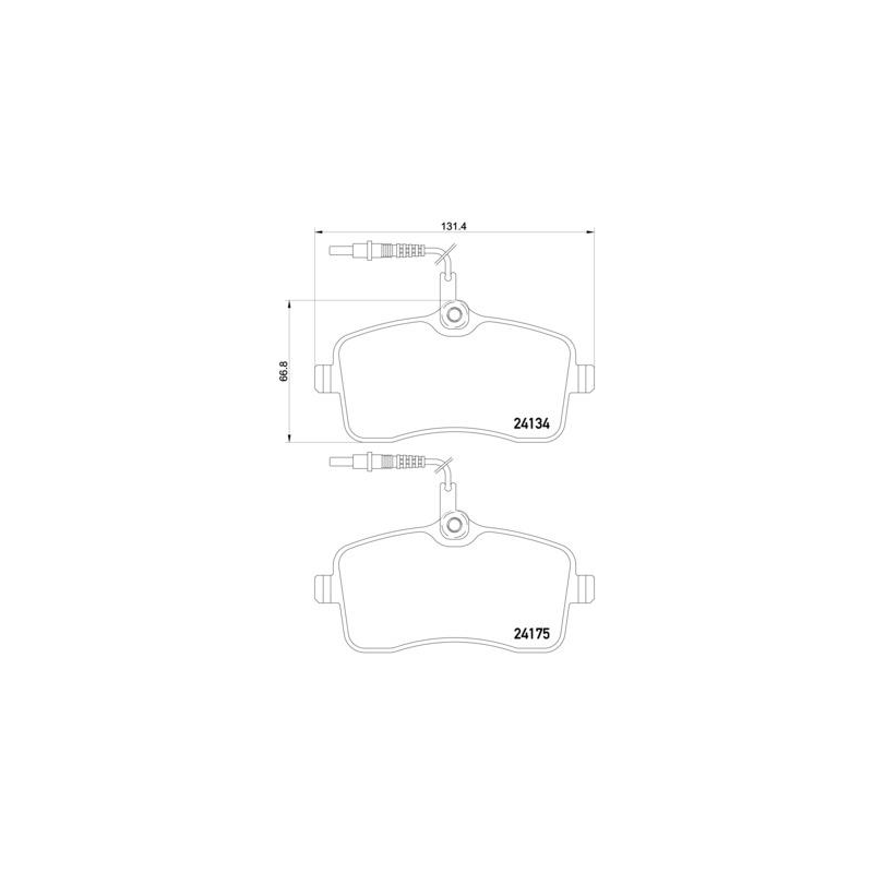 Pastiglie freno asse posteriore - BREMBO