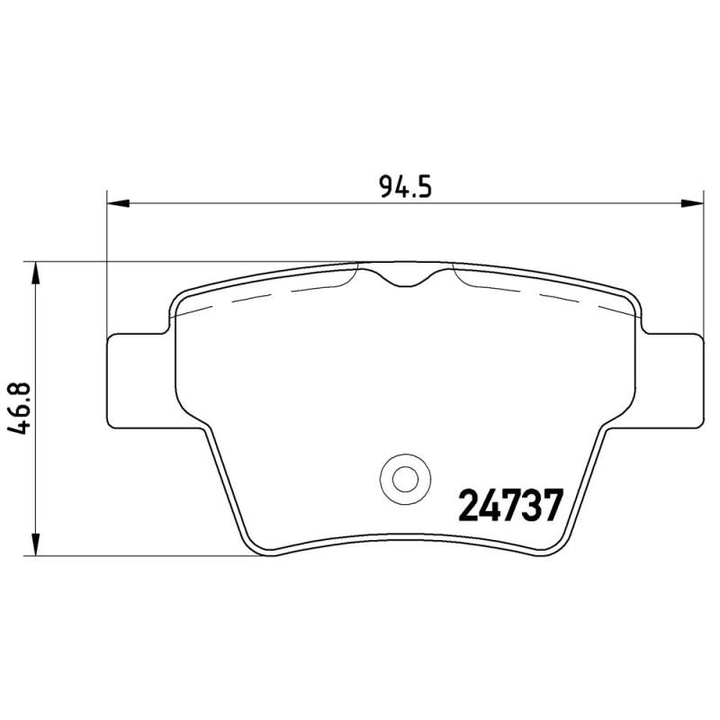 Pastiglie freno asse posteriore - BREMBO