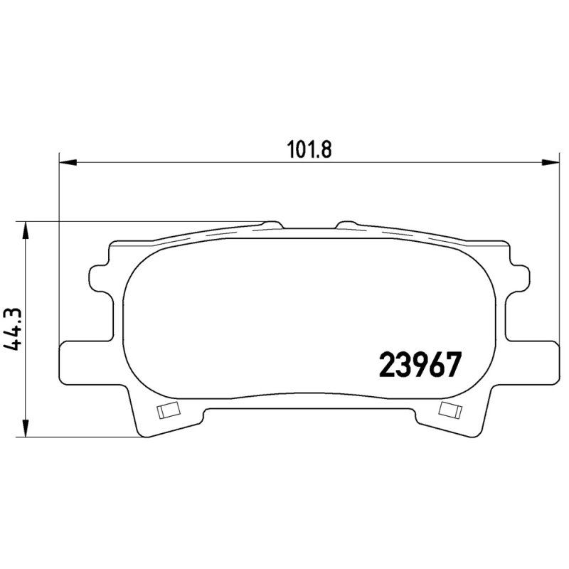 Pastiglie freno asse posteriore - BREMBO