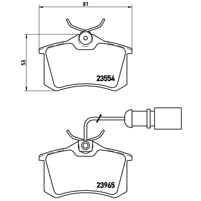 Pastiglie freno asse posteriore - BREMBO