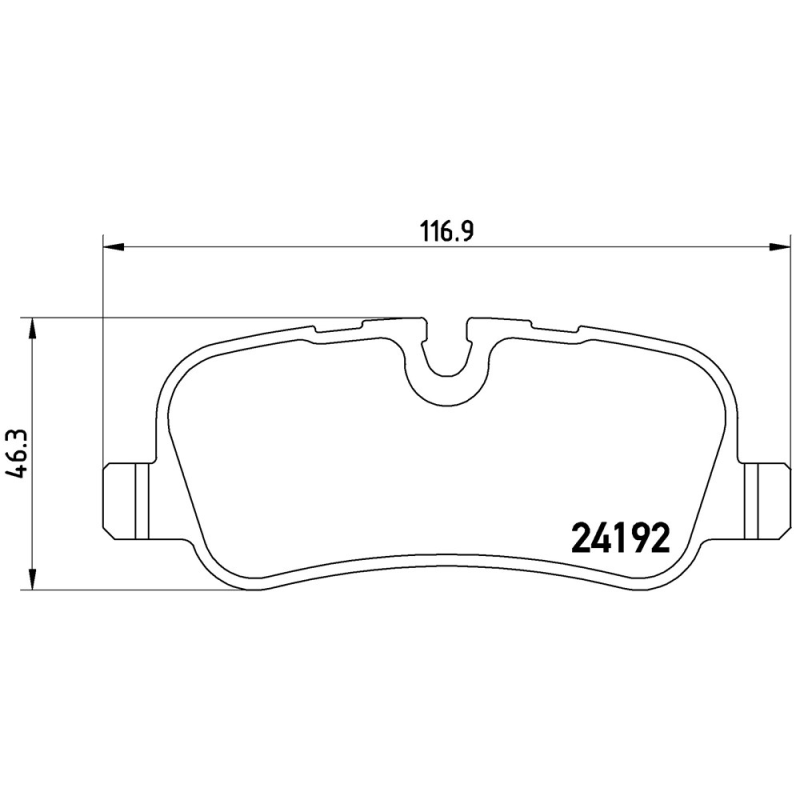 Pastiglie freno asse posteriore - BREMBO