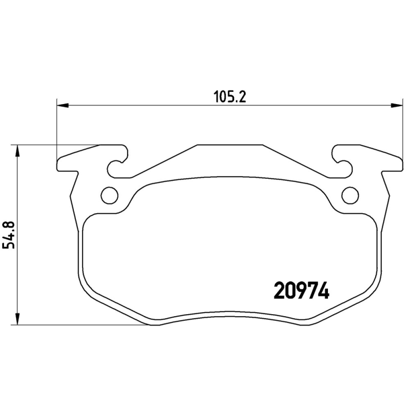 Pastiglie freno asse posteriore - BREMBO