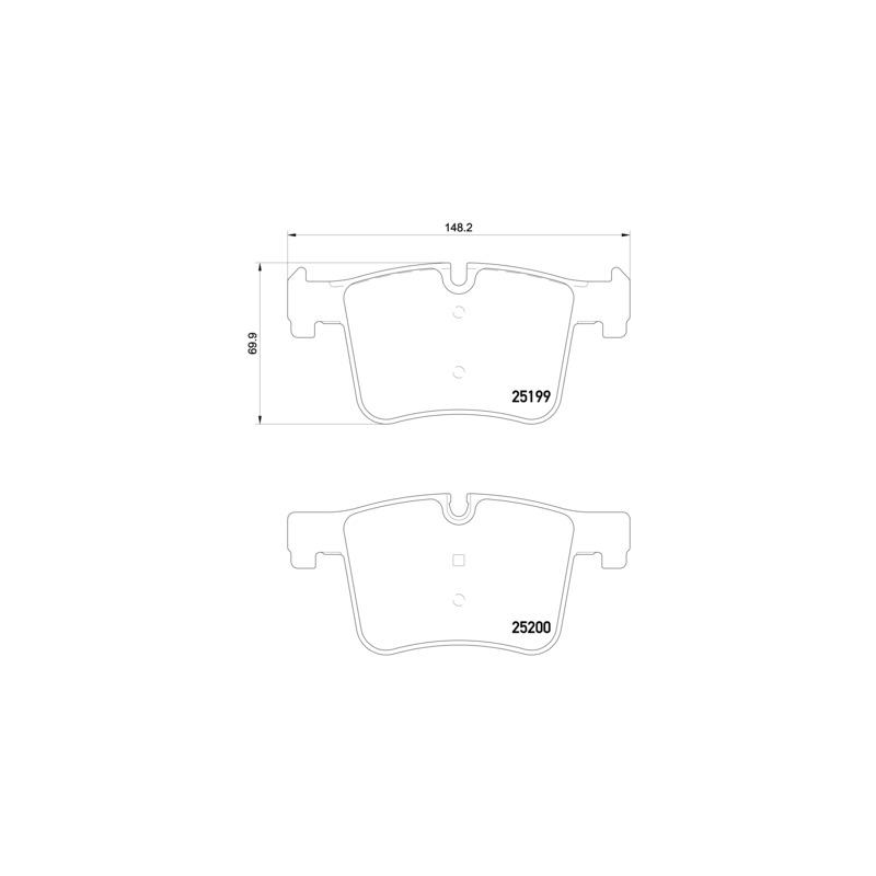 Pastiglie freno asse anteriore - BREMBO