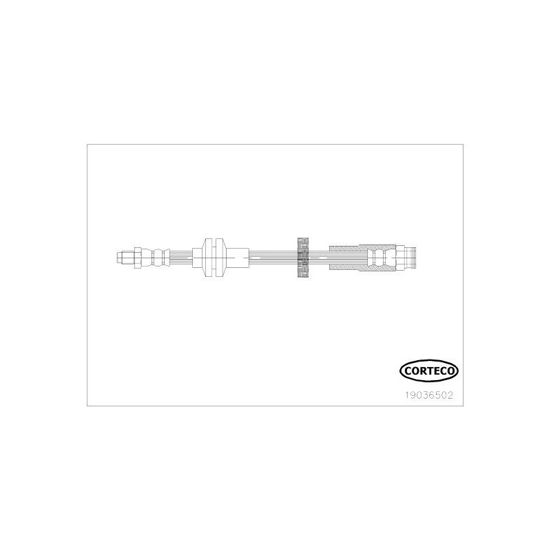 Flessibile freno asse anteriore - CORTECO