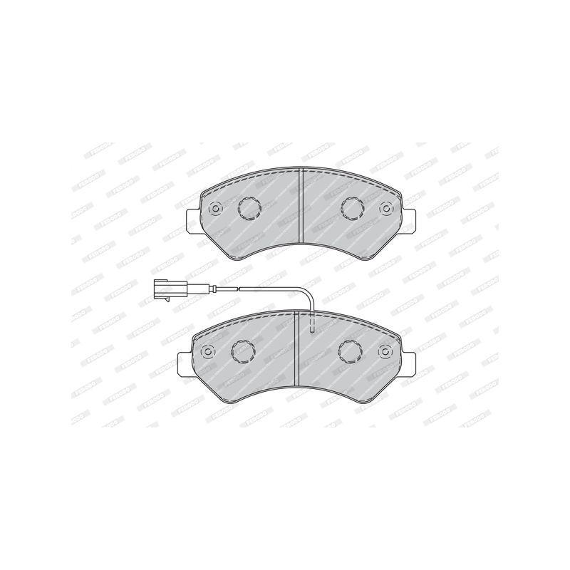 Pastiglie freno asse anteriore - FERODO
