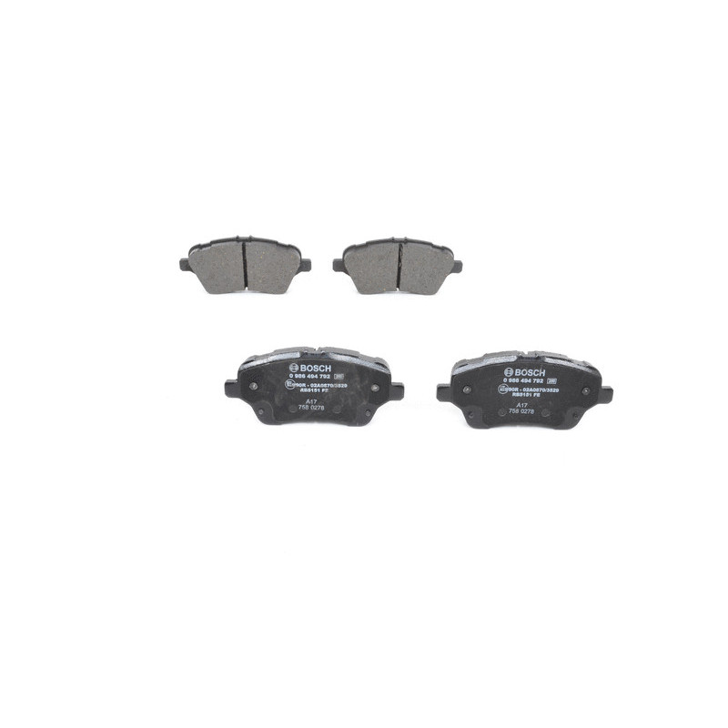 Pastiglie freno asse anteriore - BOSCH